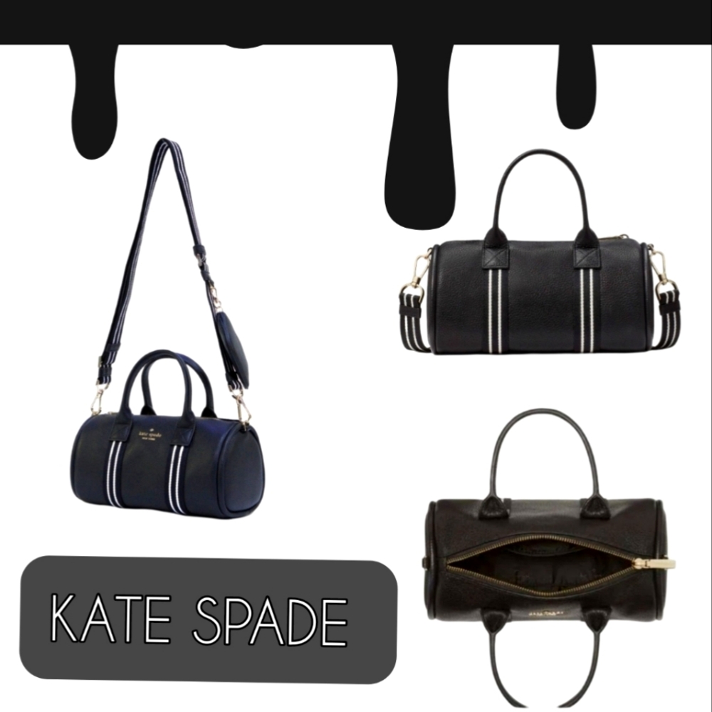 KATE SPADE Black Rosie Small Duffle Crossbody NEW